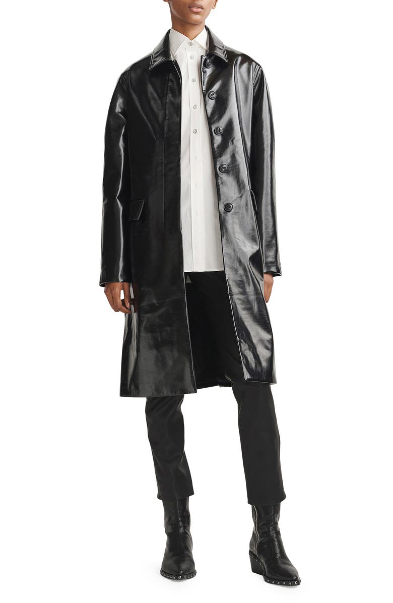 rag & bone Morin Faux Leather Coat, Main, color,
