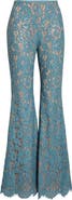 Michael Kors Collection Sequin Embroidered Lace Bootleg Pants