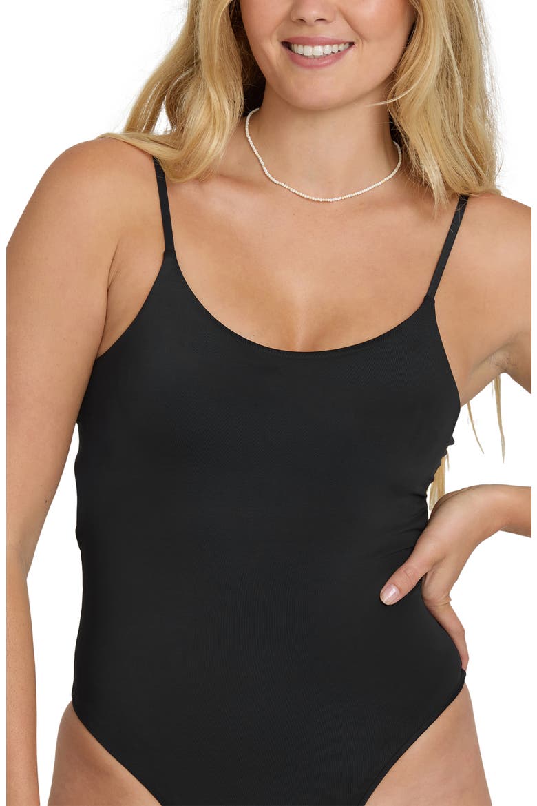 Sol Searcher Sloane One-Piece Swimsuit, Alternate, color, BLACK PEBBLE