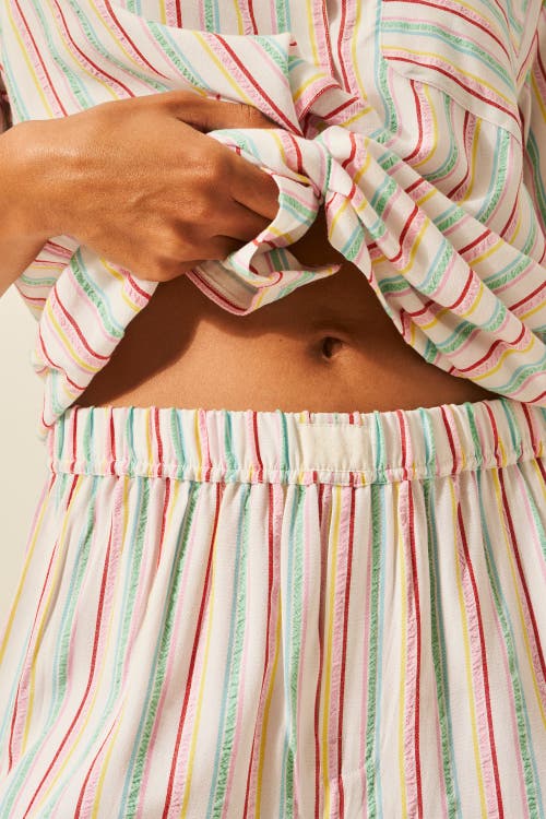 Stripe & Stare Seersucker Short Pj Bottoms