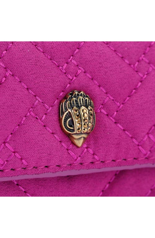 Kurt Geiger London Micro Kensington Quilted Convertible Crossbody Bag In Pink