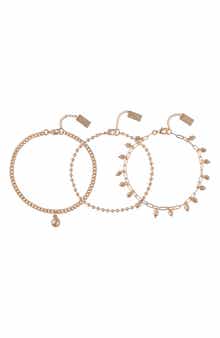 Rachel Roy Set of 3 Assorted Chain Bracelets