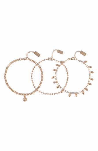 Set of 3 Assorted Chain Bracelets