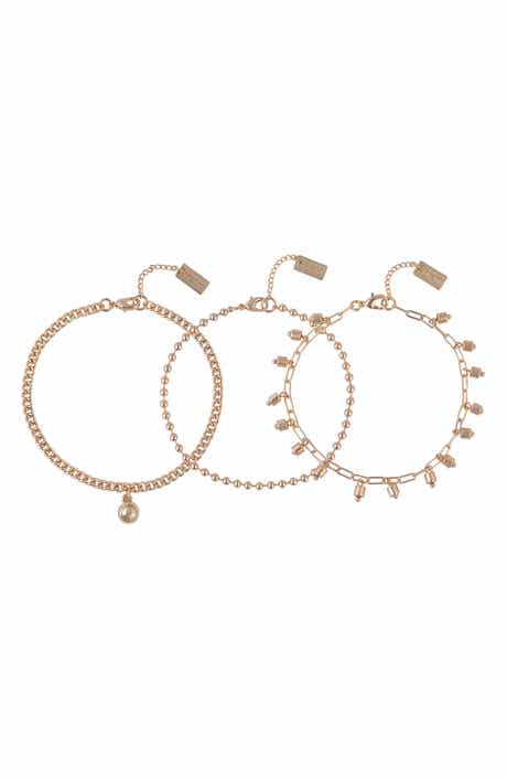 Rachel Roy Set of 3 Assorted Chain Bracelets