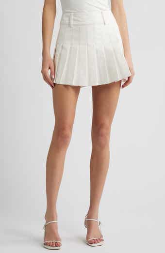 French Connection Sabine Pleated Cotton Twill Miniskirt