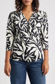 Loveappella Faux Wrap Top