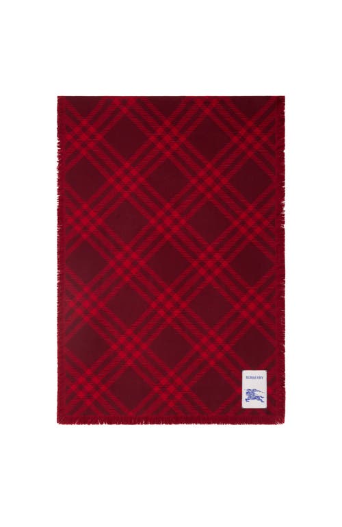 BURBERRY BURBERRY WIDE CHECK WOOL SILK SCARF 