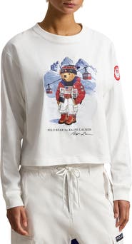 Polo Ralph Lauren Team USA Polo Bear Long Sleeve Graphic T-Shirt