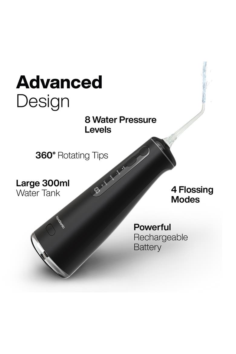 Elite Flosser Rechargeable Water Flosser Black, Alternate, color, BLACK