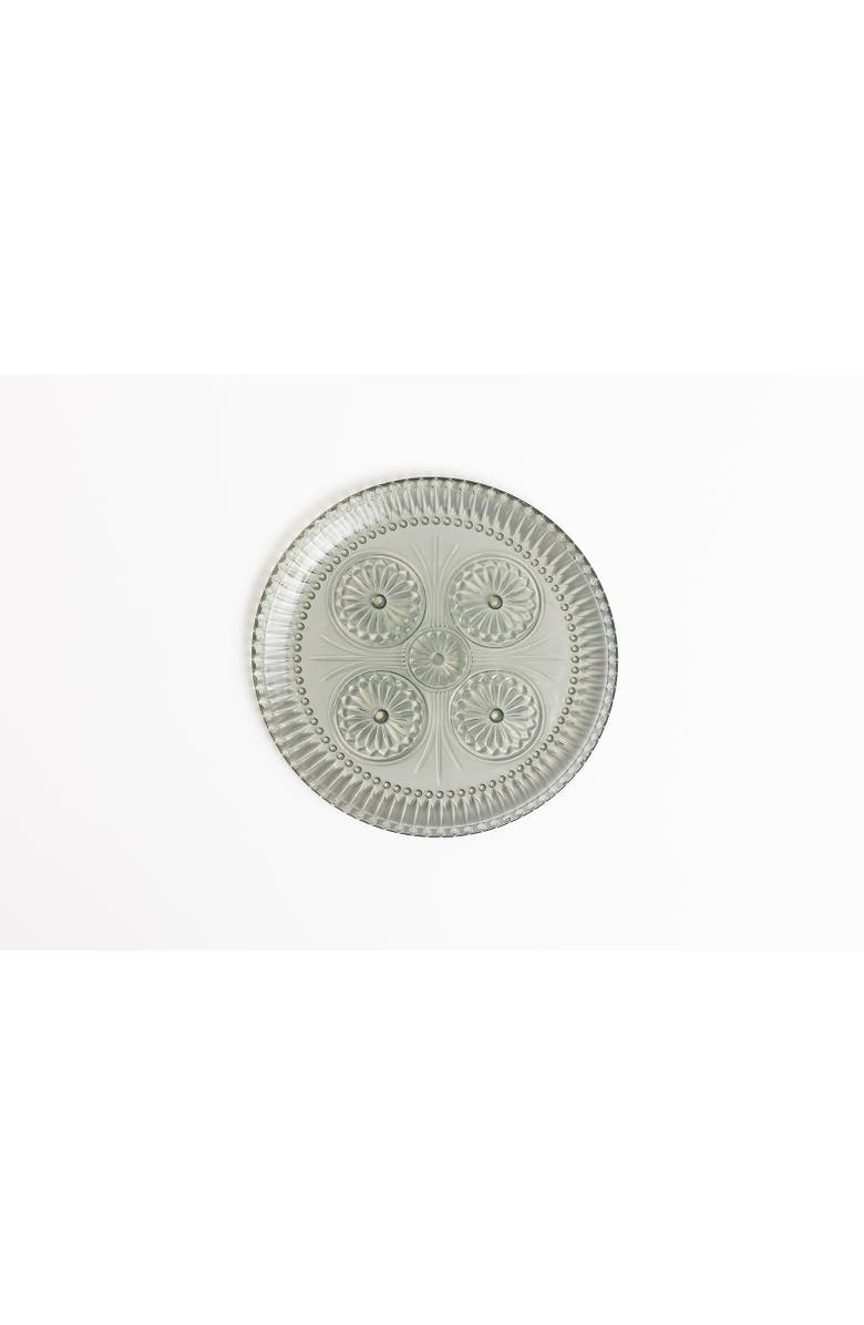 House of Revelry Eden Pressed Glass Plate Set, Main, color, NO COLOR