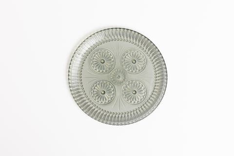 Eden Pressed Glass Plate Set