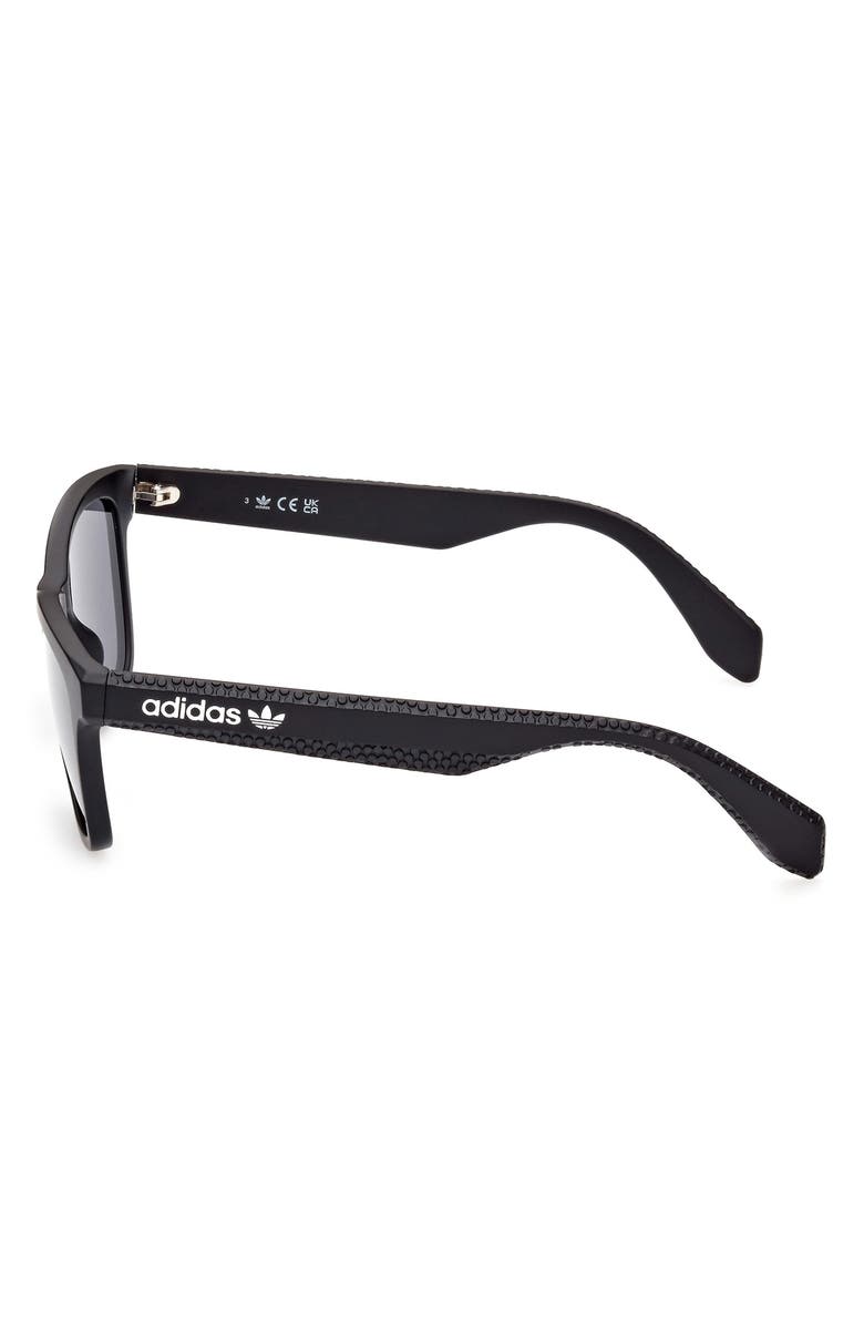 adidas 54mm Navigator Sunglasses, Alternate, color, Matte Black / Smoke