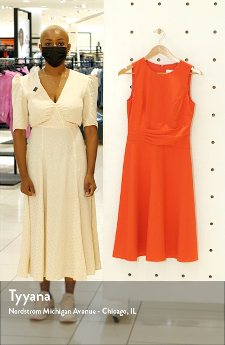 Ruched Fit & Flare Dress, sales video thumbnail