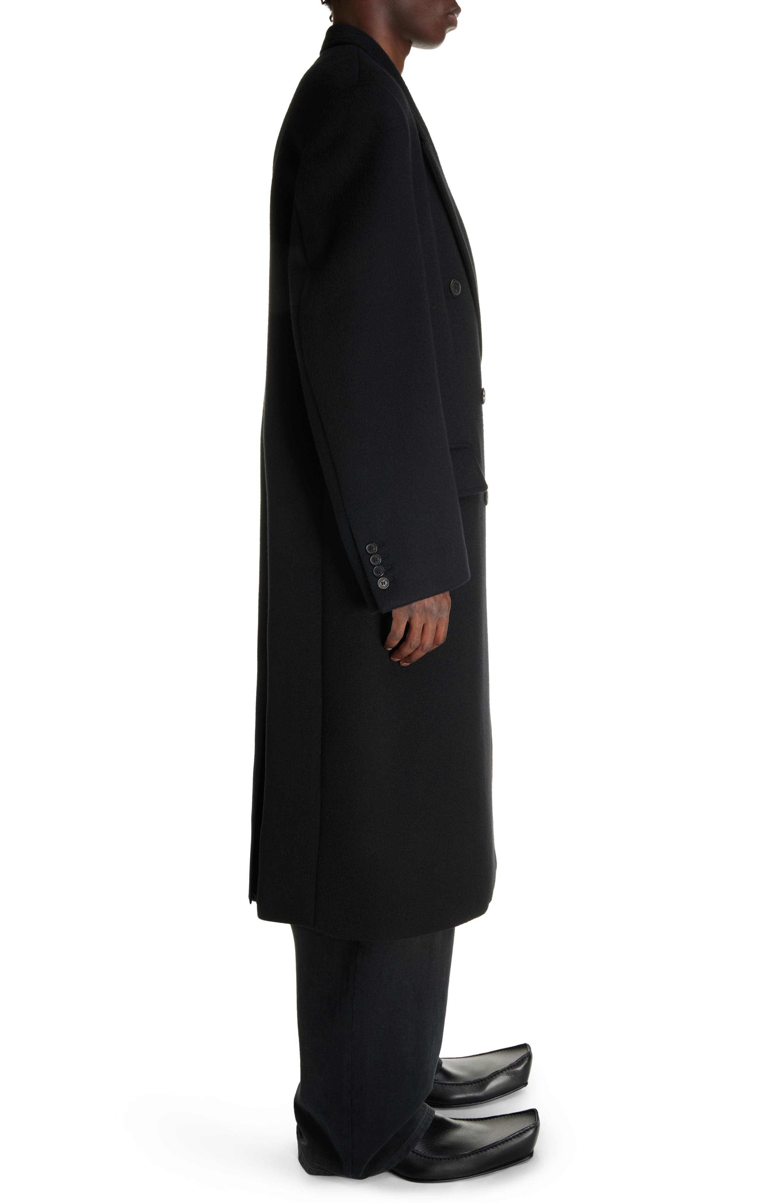 Balenciaga Double Breasted Wool Topcoat — фото 4