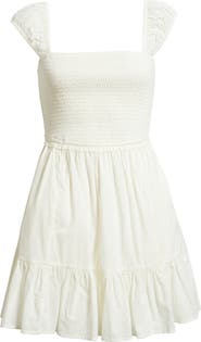 BP. Cap Sleeve Cotton Minidress