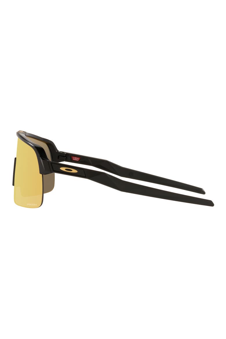 Sutro Lite 139mm Prizm™ Wrap Shield Sunglasses, Alternate, color, MATTE BLACK/ PRIZM 24K