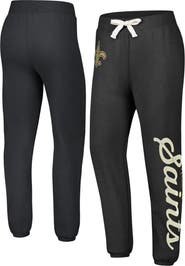 G-III 4HER BY CARL BANKS Women's G-III 4Her by Carl Banks Black New Orleans Saints Scrimmage Fleece Pants