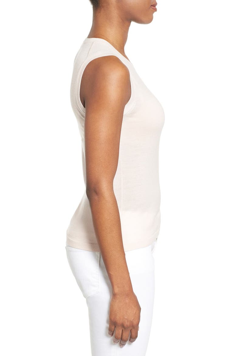 'Furana' Sleeveless Wool Shell, Alternate, color, PALE ROSE