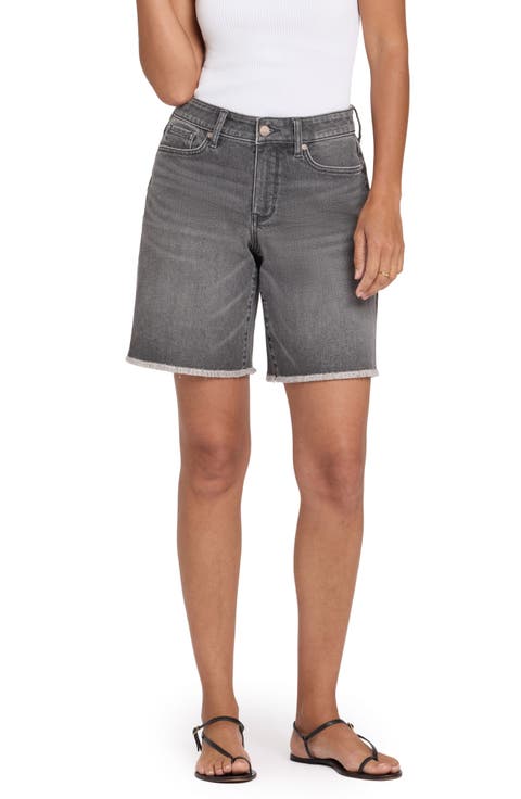 Naomi Relaxed Raw Hem Denim Shorts