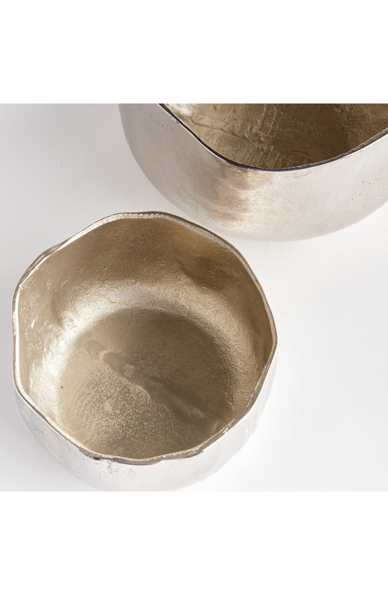 Napa Home & Garden Amelia Cachepot Planters, Set of 2, Alternate, color, Silver