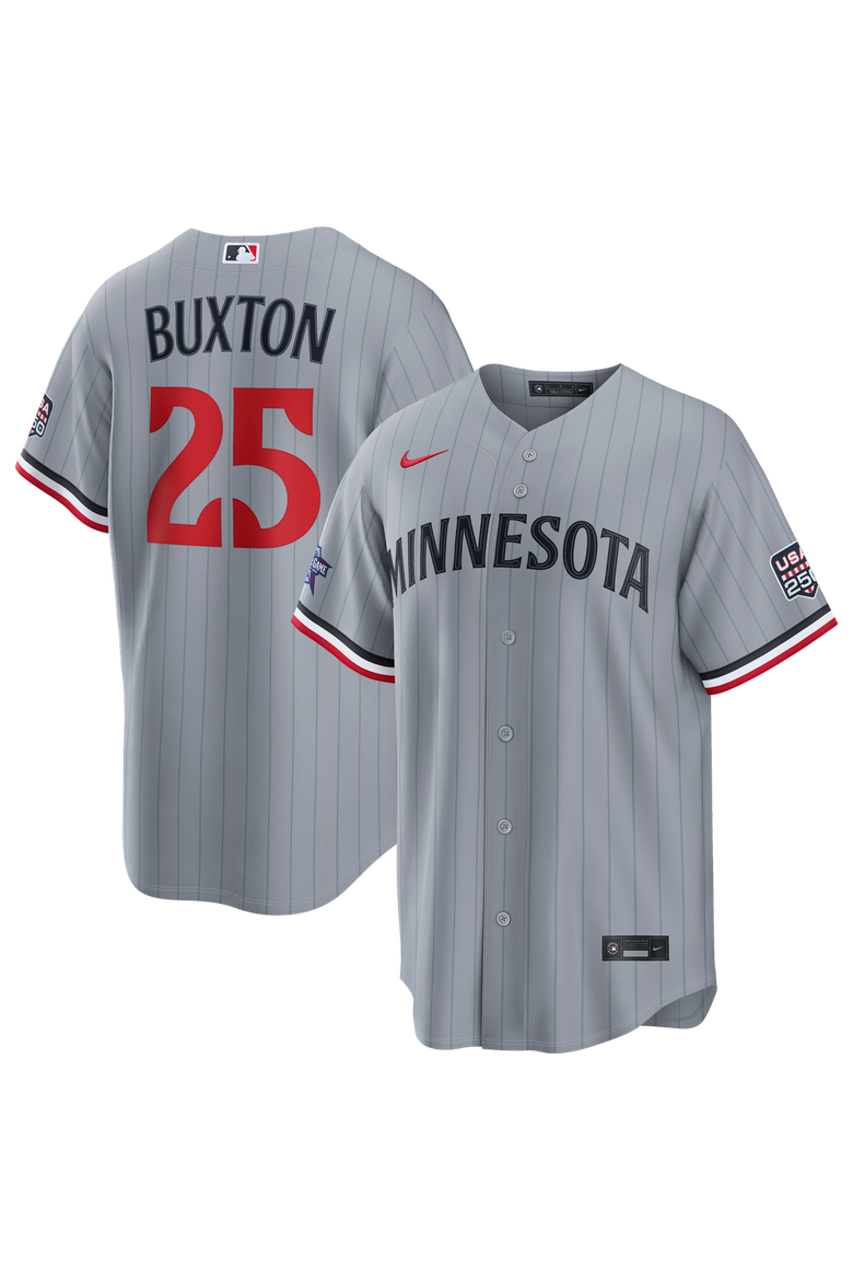 2026 All-Star Game Men's Minnesota Twins Byron Buxton Nike Gray Replica Jersey, Main, color, Gray