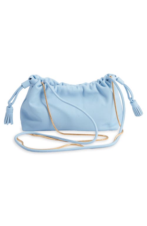 Veronica Beard Small Stash Leather Drawstring Clutch