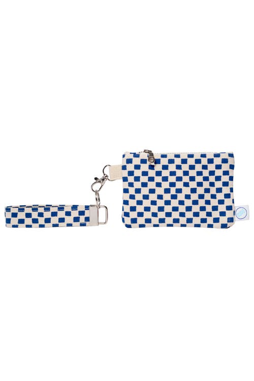 Dance Happy Jamie Wristlet With Key Fob In Navy