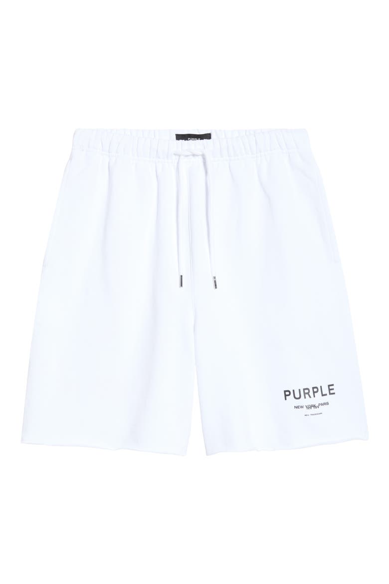 Signature Midweight Fleece Sweat Shorts, Alternate, color, WHITE