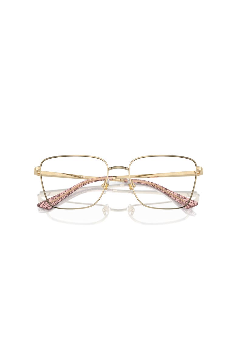 Jimmy Choo 55mm Rectangle optical glasses, Alternate, color, Gold