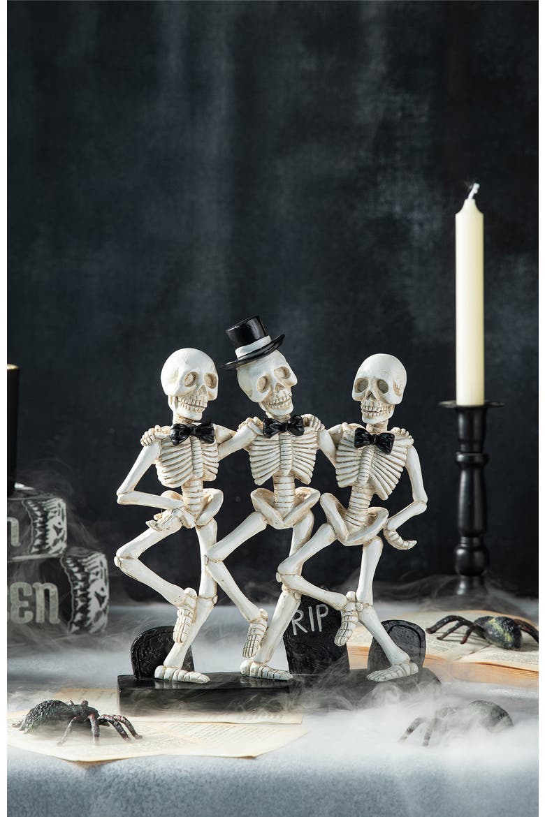 Halloween Polyresin Skeleton Table Decor, Alternate, color, White