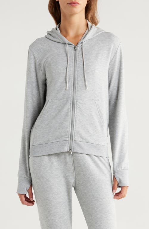 Free Fly Lightweight Fleece Zip-up Hoodie In Gray