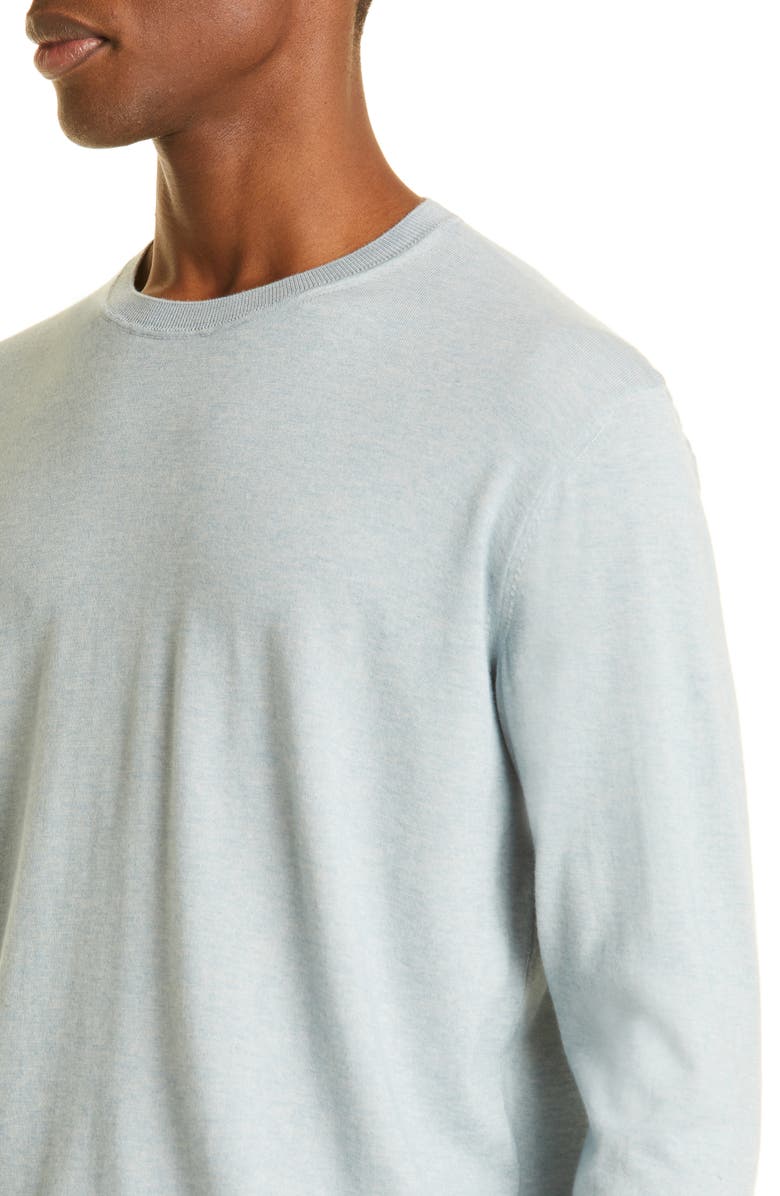 ZEGNA Baby Island Cotton & Cashmere Crewneck Sweater, Alternate, color, 