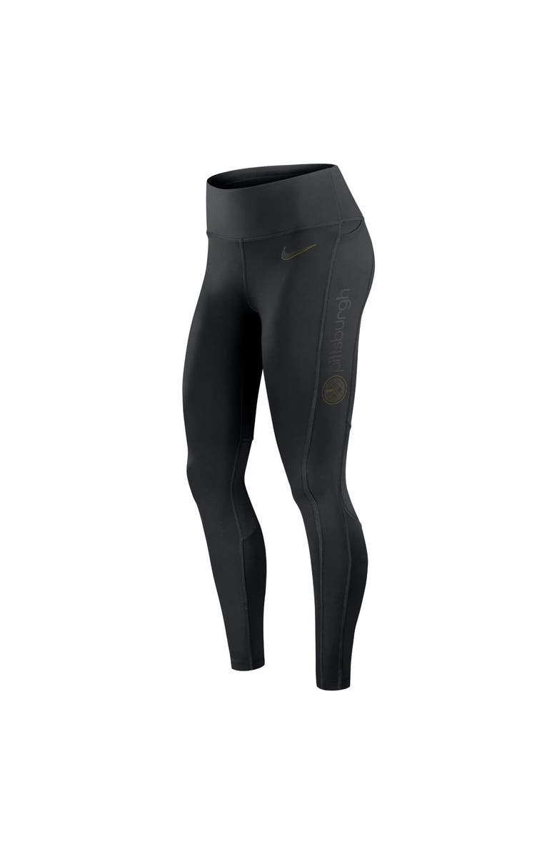 Nike Women's Nike Black Pittsburgh Steelers Performance Leggings, Alternate, color, 