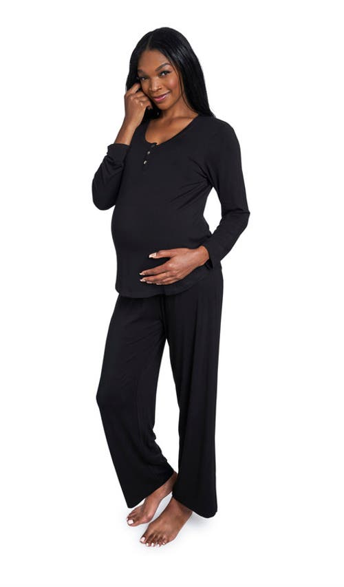 Everly Grey Laina During & After 2-piece Maternity/nursing Sleep Set