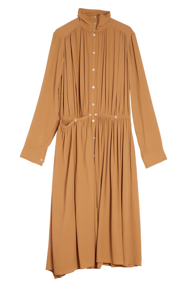 Lemaire Asymmetric Long Sleeve Apron Dress, Alternate, color, 