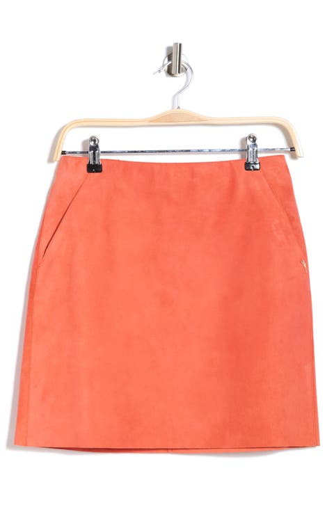 Suede Miniskirt