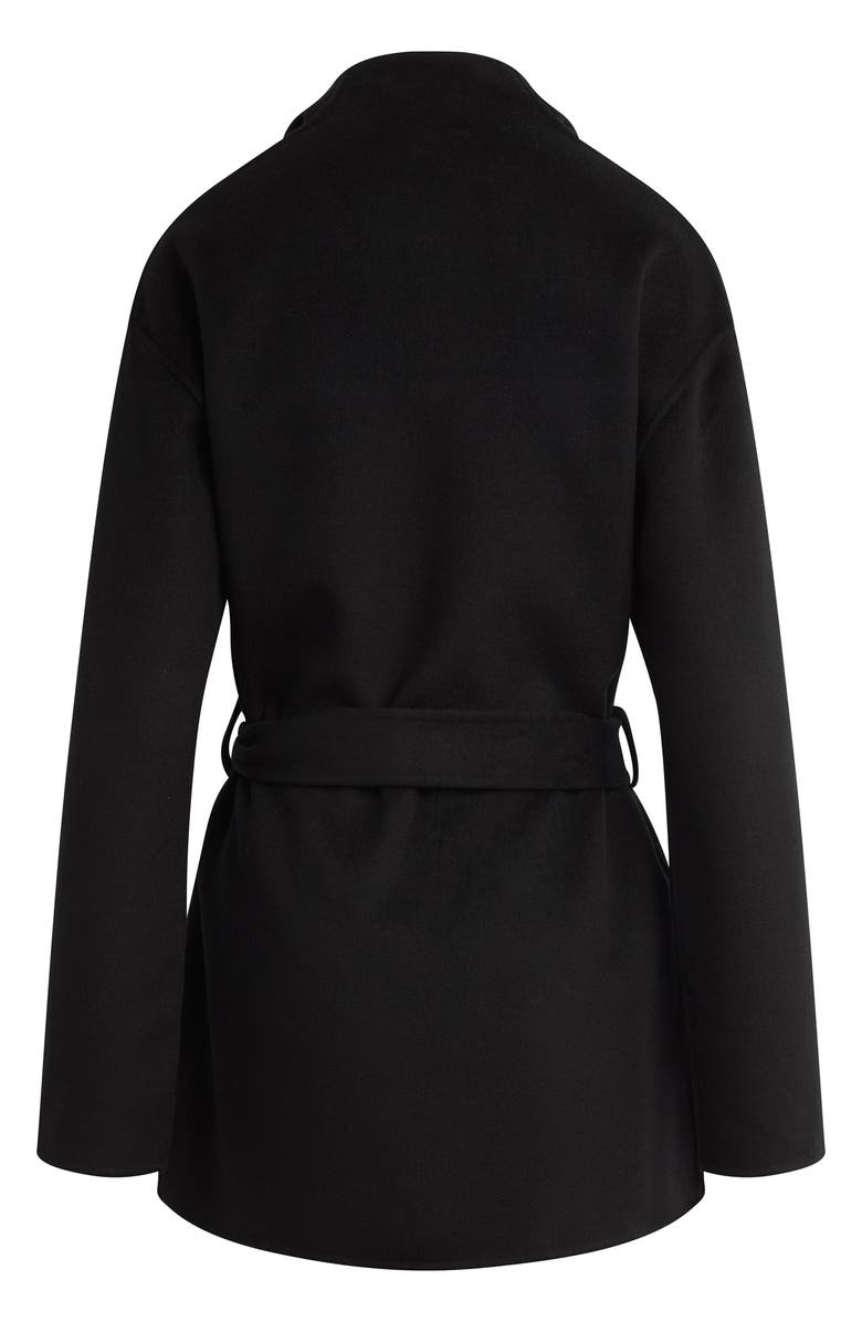 Favorite Daughter The Jasper Wool Blend Wrap Coat, Alternate, color, Black