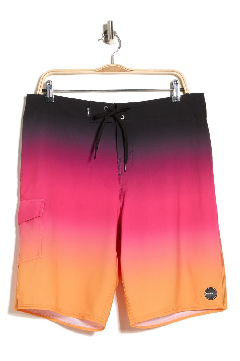 Hyperfreak Divergent Water Resistant Swim Trunks, Alternate, color, FUCHSIA