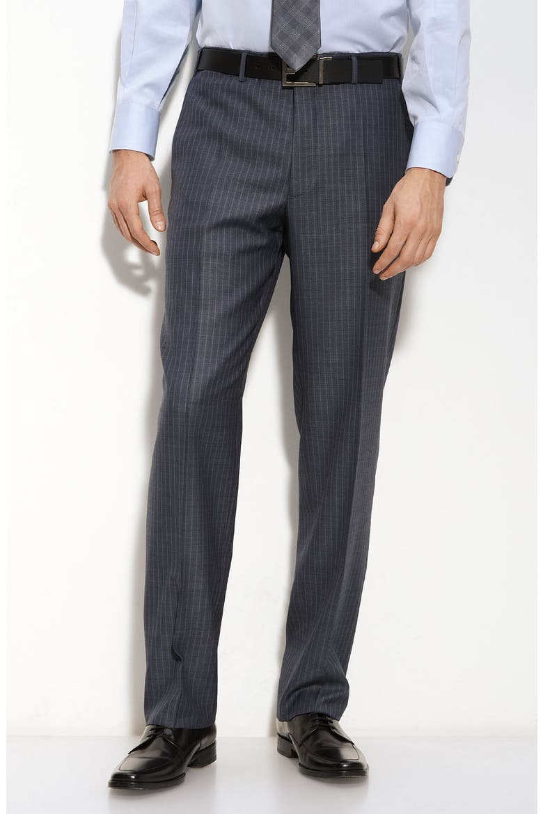 Blue Stripe Wool Suit, Alternate, color, BLUE STRIPE