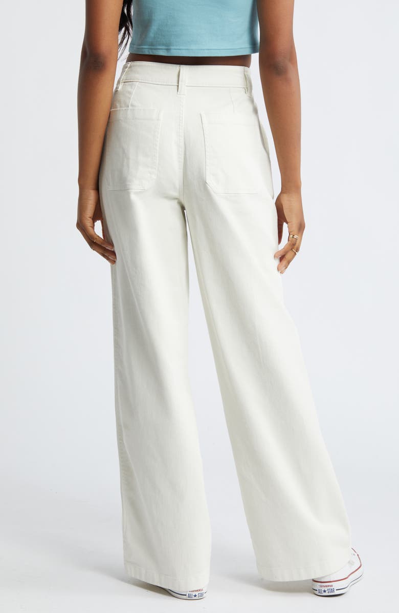 BP. High Waist Wide Leg Twill Pants, Alternate, color,