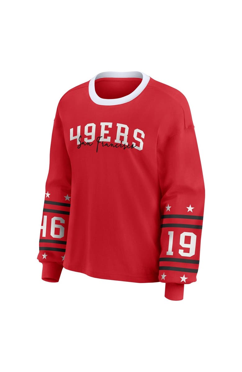 WEAR by Erin Andrews Women's WEAR by Erin Andrews  Scarlet San Francisco 49ers Sport Long-Sleeve T-Shirt, Alternate, color, Scarlet