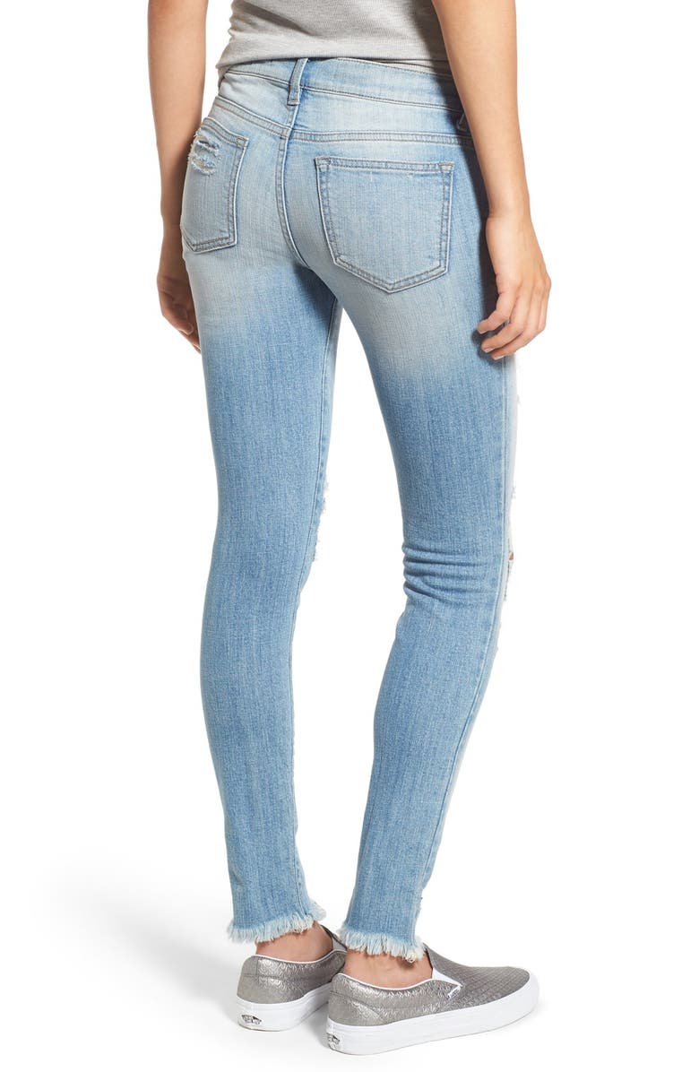 SP Black Destroyed Skinny Jeans, Alternate, color,