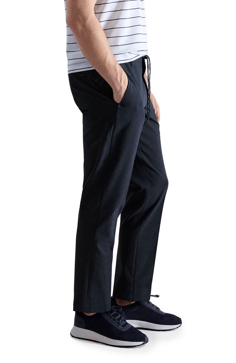 MANGO Slim Fit Pants, Alternate, color, Navy