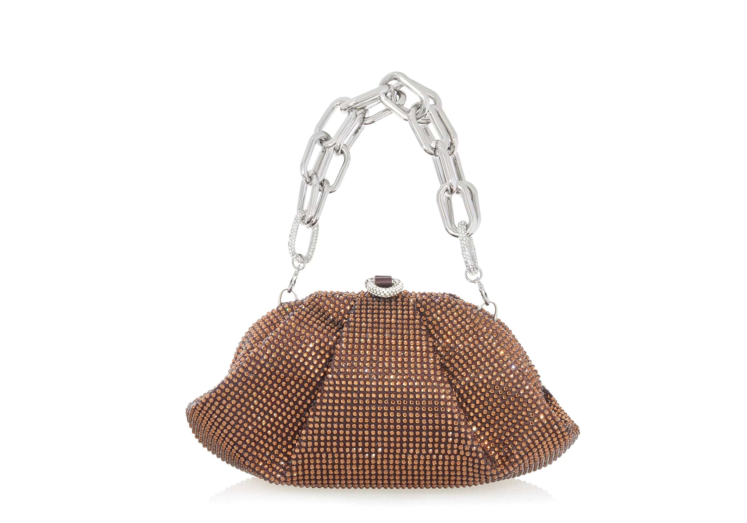 Gemma Clutch, Alternate, color, Silver Chocolate