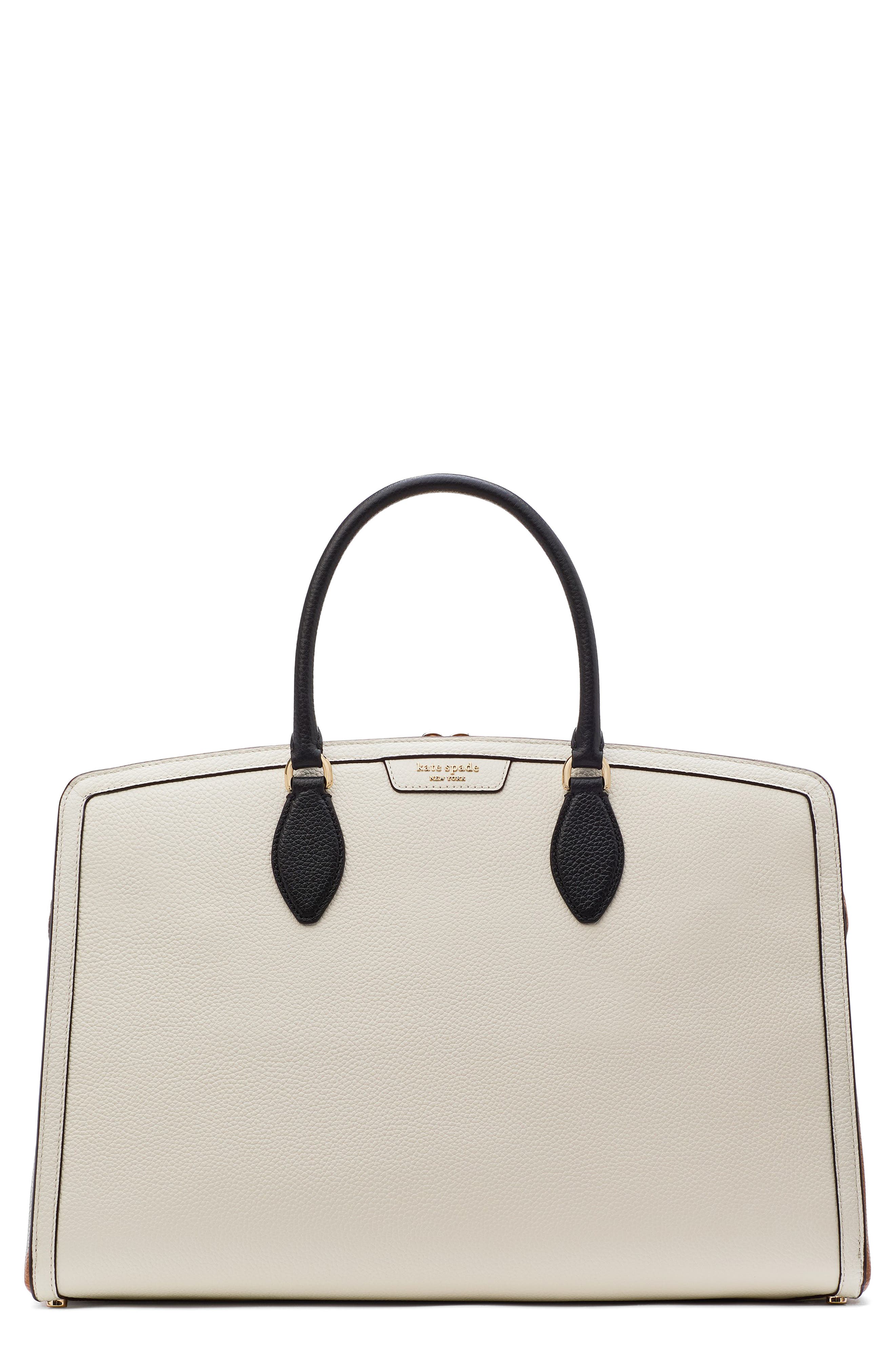 Kate Spade New York hudson colorblock pebble leather satchel, Main, color, 