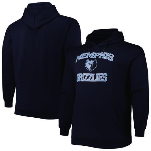 Men's Navy Memphis Grizzlies Big & Tall Heart & Soul Pullover Hoodie
