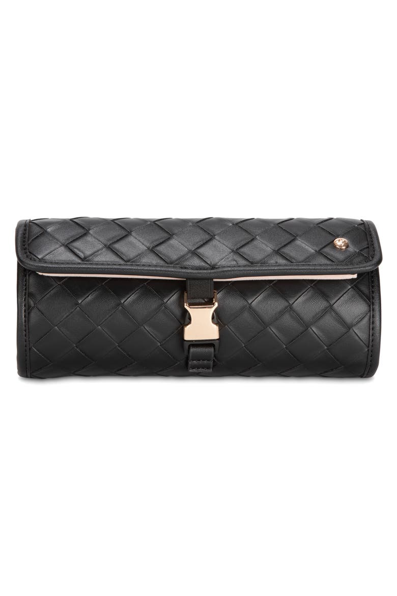 Ashley Jewelry Roll, Main, color, RAVEN