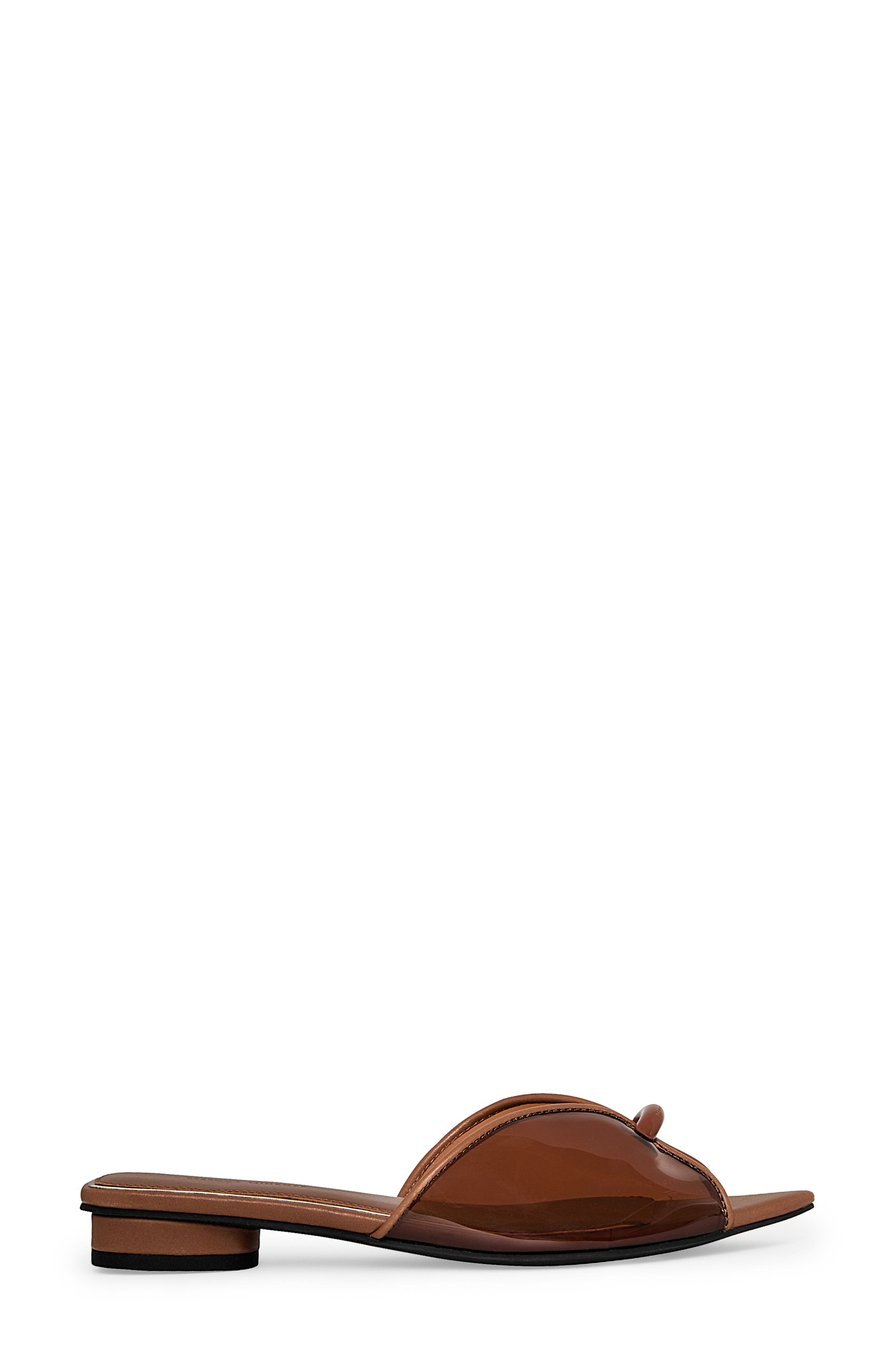 Rebecca Minkoff Paris Jelly Pointed Toe Slide Sandal, Alternate, color, Tawny