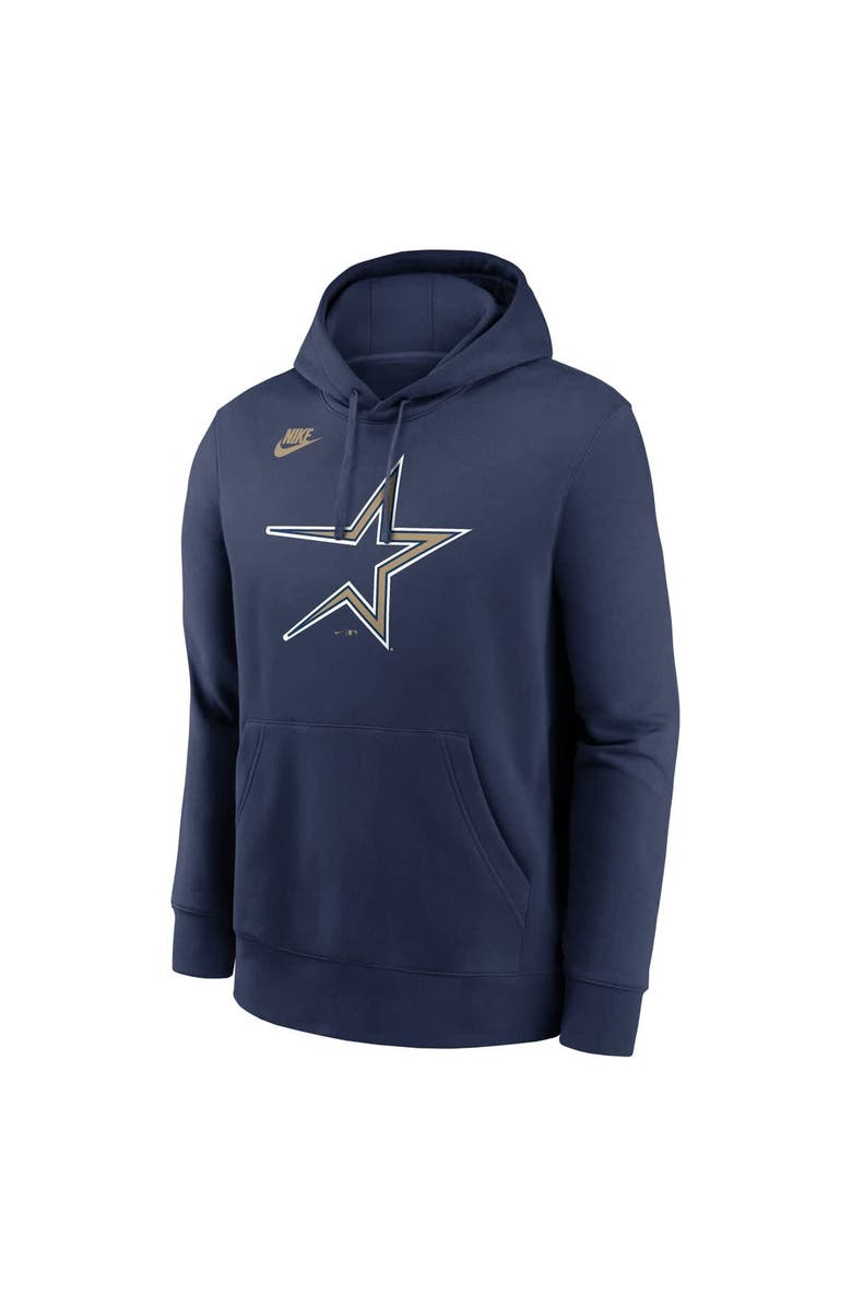 Nike Men's Nike Navy Houston Astros Cooperstown Collection Logo Club Pullover Hoodie, Alternate, color, 