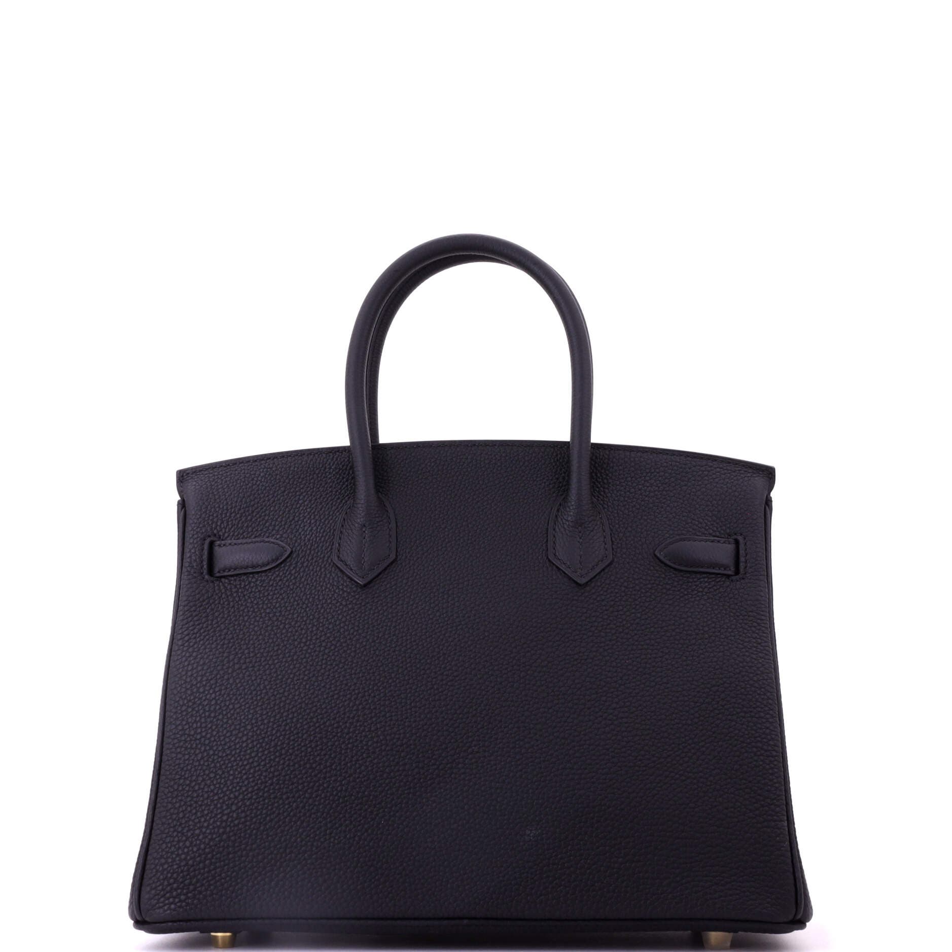 Pre-Owned Hermes Birkin Handbag Black Togo with Gold Hardware 30, Alternate, color, Noir